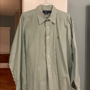 Green striped Ralph Lauren shirt